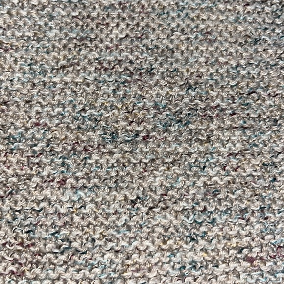 PureJill J. Jill Marled Knit Crochet V-Neckline Tunic Sweater Multicolor M Tall - Picture 6 of 8